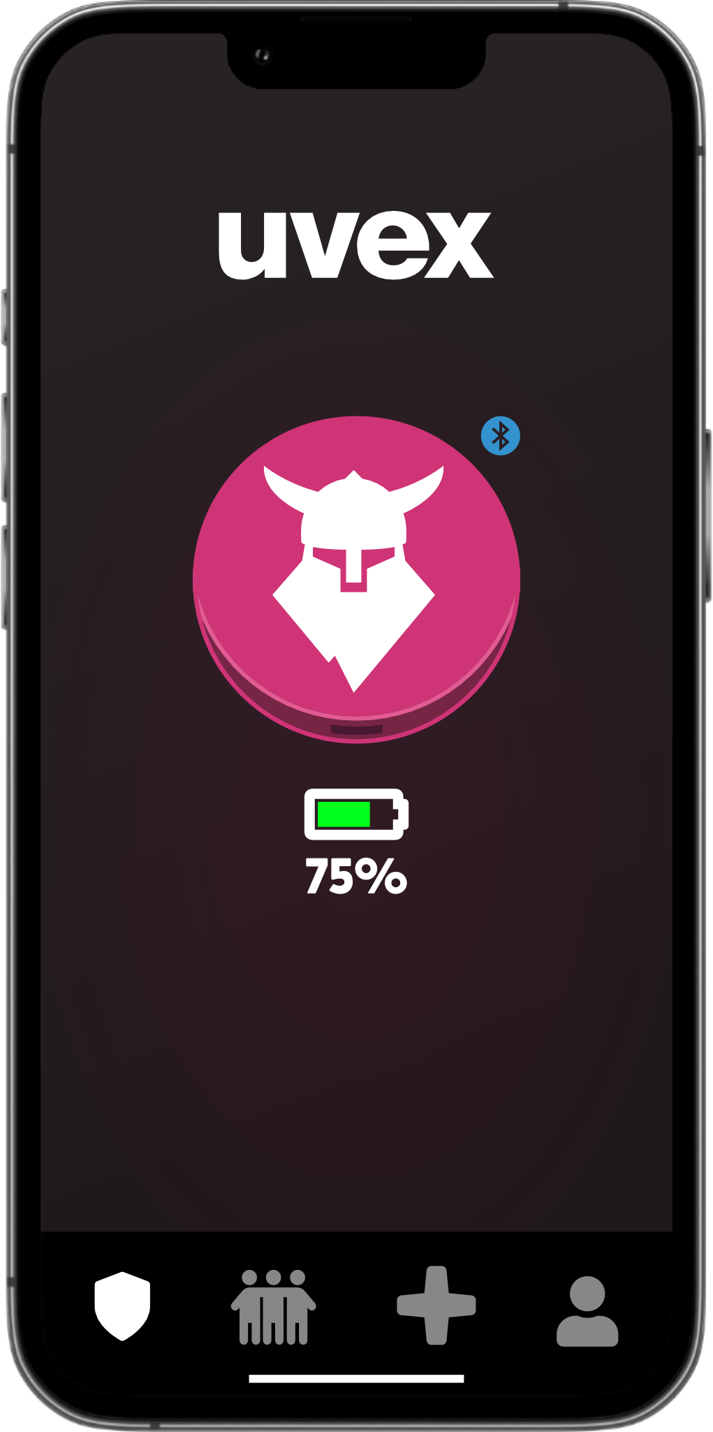 Captura de pantalla de la aplicación Tocsen con el tema Uvex